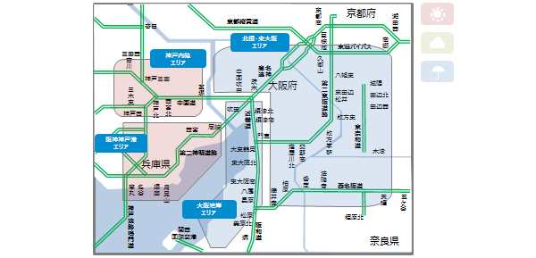 大型倉庫【関西圏】新規メガ物件の供給影響が大きい