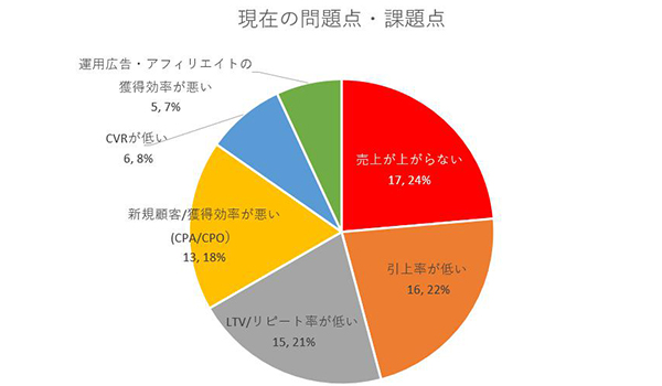 徹底分析その1：単品通販会社135社に聞いた、現在の問題点・課題点ランキング
