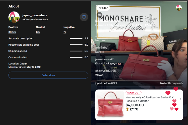 現場レポート――「ケリー」4,500ドル落札の舞台裏