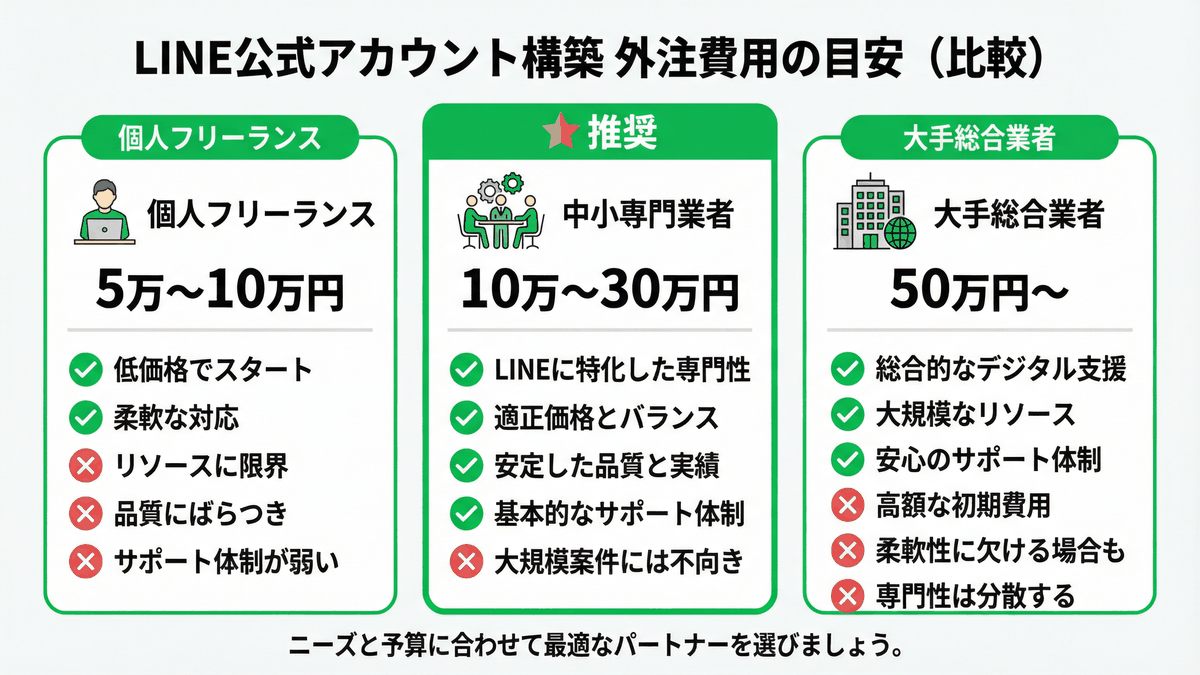 LINE公式アカウント構築代行とは？店舗が依頼すべき理由