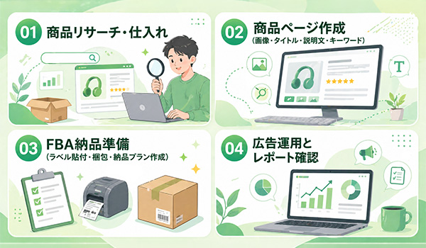 第1章　副業Amazon物販で“時間を奪う作業”はどこか