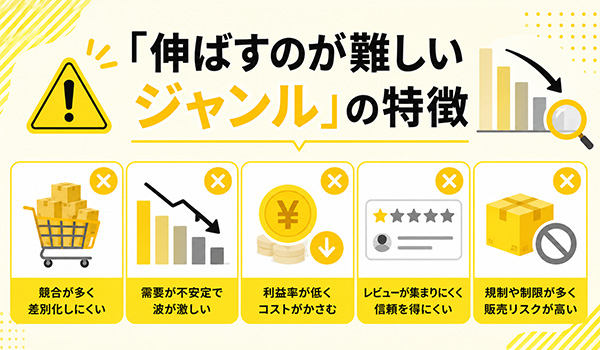 第2章 「伸ばすのが難しいジャンル」の特徴