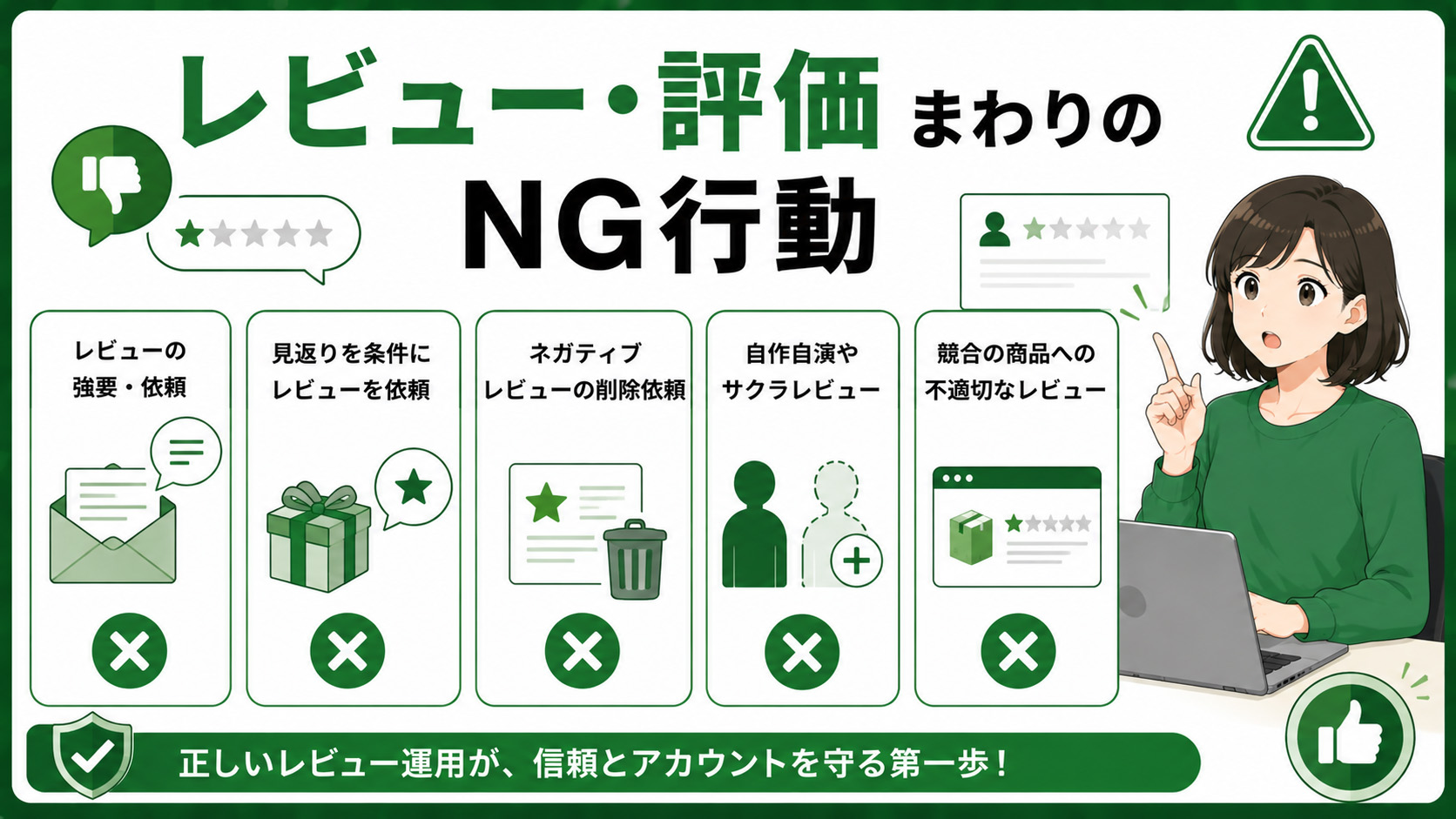 第4章 レビュー・評価まわりのNG行動