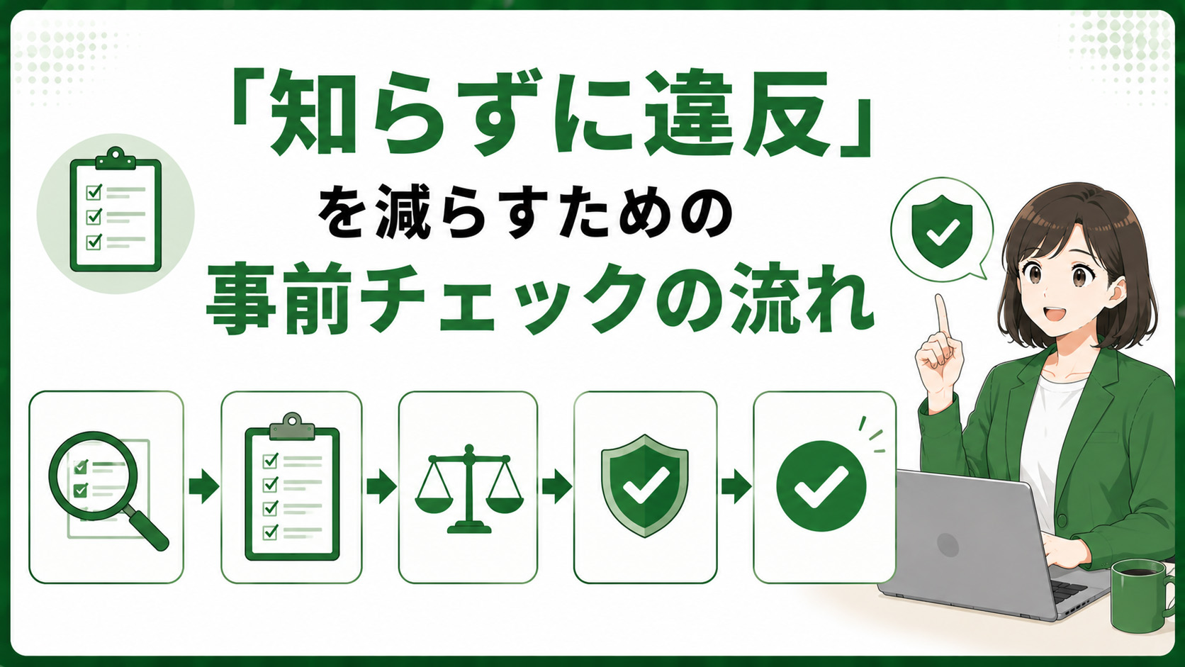 第6章 「知らずに違反」を減らすための事前チェックの流れ