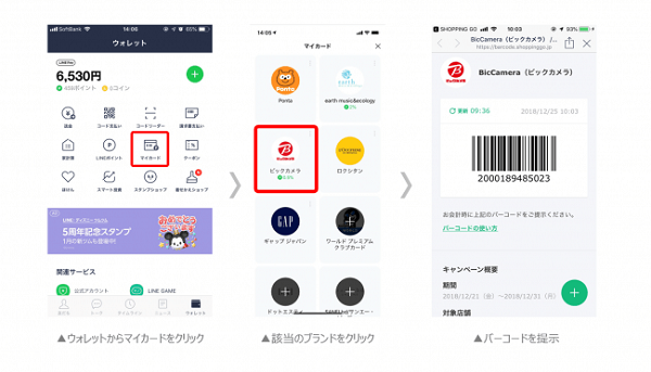 実店舗でLINEポイントが貯まる「SHOPPING GO」