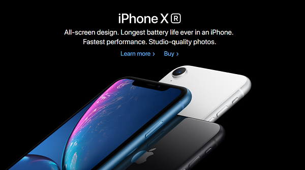 iPhone®の売上高は前年比で15％減
