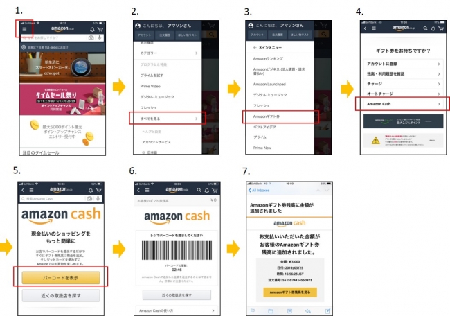 Amazon Cash】アマギフをスマホでチャージ 全国15,000超のコンビニやドラッグストアで入金可能に｜ECのミカタ