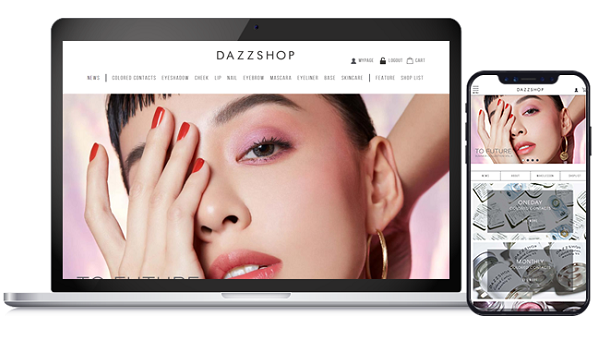 メイクアップブランド『DAZZSHOP』公式オンラインショップがリニューアル　ECサービス『Media EC FANTAS』 によってより分かりやすく多機能に