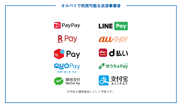 幅広いQRコード決済がワンストップで利用可能に　イーグルペイ社が『オルペイ』の提供開始
