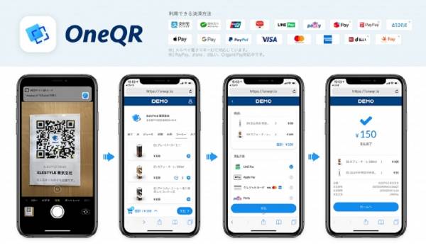 決済に伴うサービスを1つのQRコードに集約できる　開発不要のSaaS型モバイルアプリ『OneQR（ワンキューアール）』の提供開始