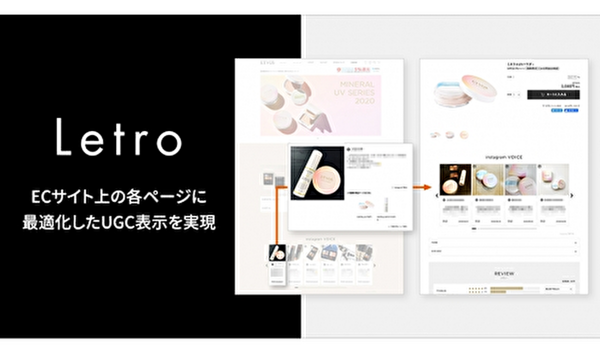最適化したUGC表示を実現。Letroで「商品個別ページへのUGC実装を簡易化する機能」を提供開始