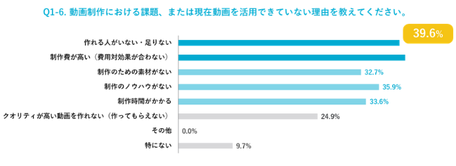 動画制作の課題は制作費
