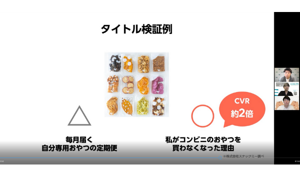 ベネフィットを訴求するタイトルでCVR2.0倍