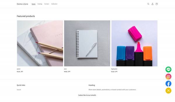 SNSを問い合わせ対応に使えるShopifyアプリ『Pafit Social Media Icons』の提供開始