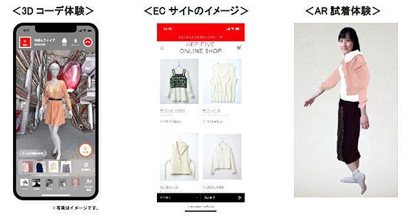  アプリやECサイト、AR試着を活用