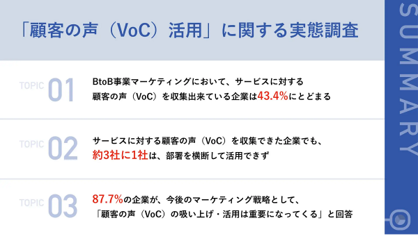 顧客の声、重視しつつも活用しきれていない？【EXIDEA調査】