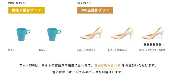 オリジナルのデータ納品が可能