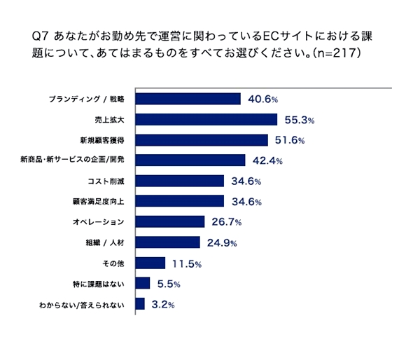 短期的な成果に課題を持つ事業者が多い結果に