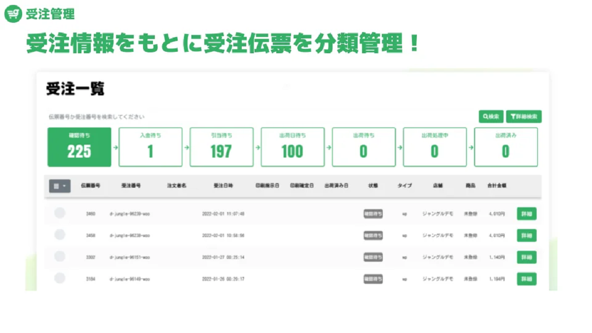 『JUNGLE』の機能概要