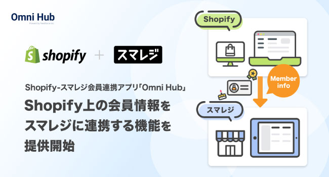 Shopify - スマレジ会員連携アプリ「Omni Hub」、Shopify上の会員情報をスマレジに連携する機能を公開