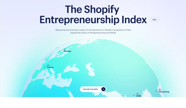 Shopifyが世界経済に与えたインパクトは？「Shopify Entrepreneurship Index」ベータ版を公表