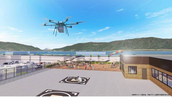 イオン×JAL×KDDI、ドローン活用の次世代型店舗構築に向け連携
