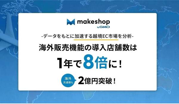 GMOメイクショップ、円安とインバウンド回復で加速する越境EC市場を分析