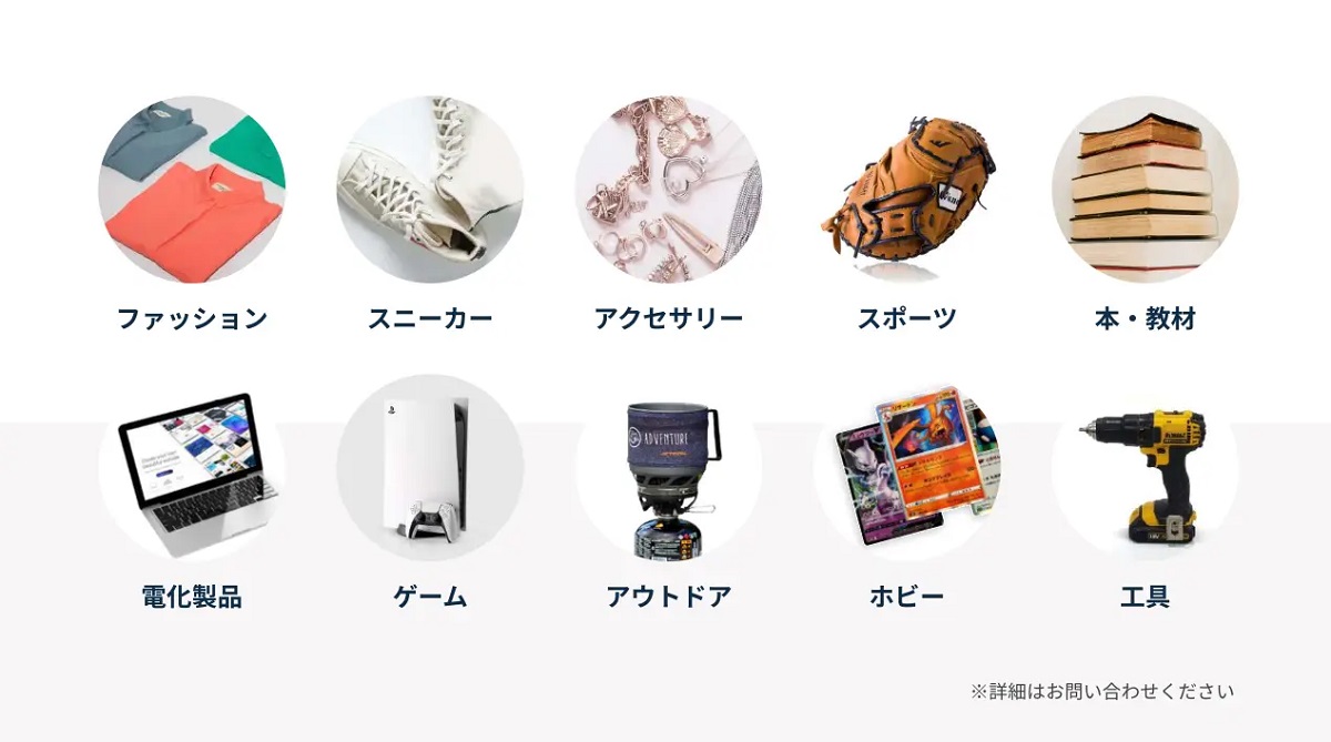 幅広いジャンルのアイテムに対応