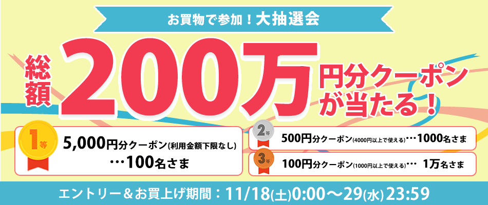 webクーポンを抽選配布