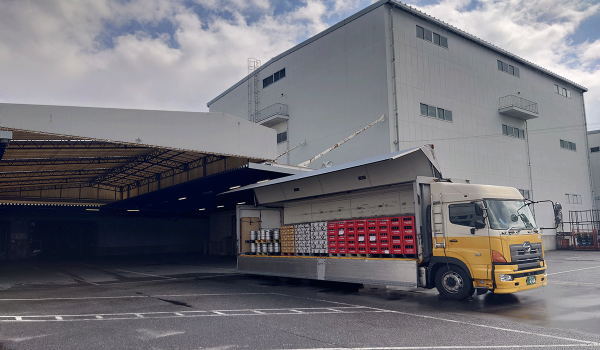 広島県にサッポロビールの新たな物流拠点を設置輸配送を効率化し、ドライバーの長距離運行負荷を軽減
