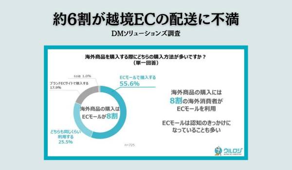 約6割が越境ECの配送に不満　DMソリューションズ調査