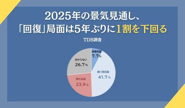 2025年の景気見通しに対する企業の意識調査