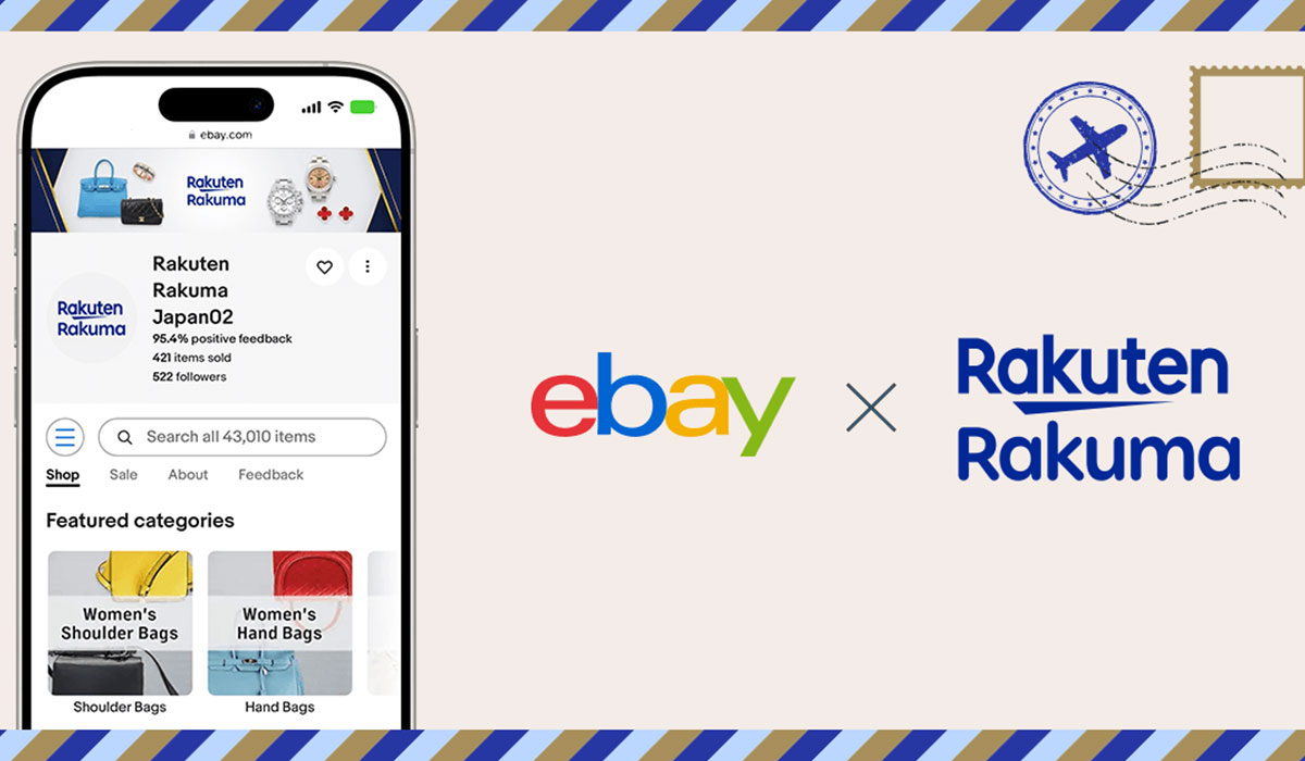 「楽天ラクマ」、「ラクマ公式ショップ」向けにファッションアイテムを「eBay」に出品連携できる「ラクマ海外出品おまかせプラン」の本格提供を開始