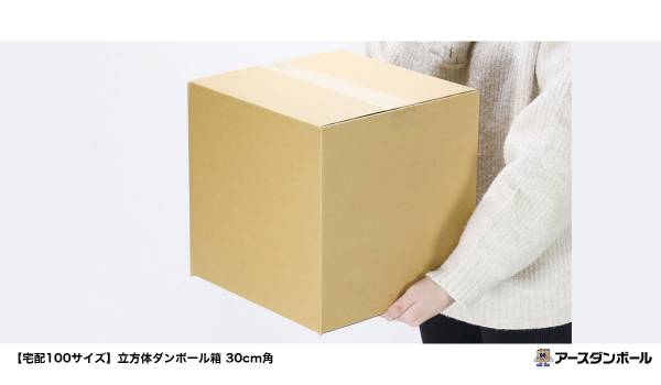 アースダンボールが立方体のダンボール箱を発売　通販商品の発送、梱包に活用