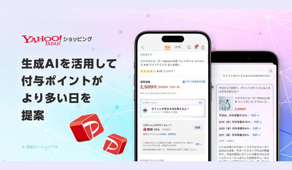 Yahoo!ショッピングに、生成AI活用で「おトクな購入日」を提案する機能