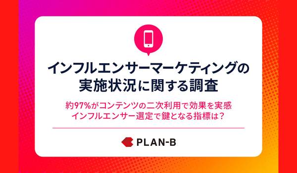 インフルエンサーマーケティング、約97％がコンテンツの二次利用で効果を実感　PLAN-B調査