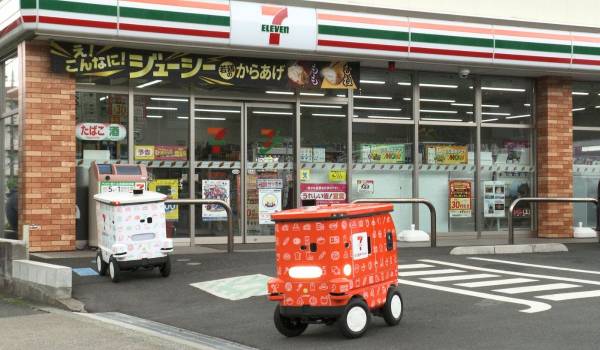 「7NOW」自動走行ロボットによる配送実証実験　配送可能エリアと対象戸数が国内最大規模に