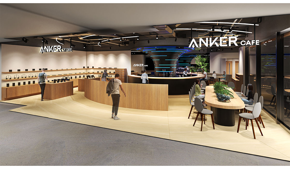 【アンカー・ストア】Anker 初となるカフェ事業に参入！店内全席で急速充電が可能な直営店「Anker Store & Cafe」の1号店を汐留にオープン