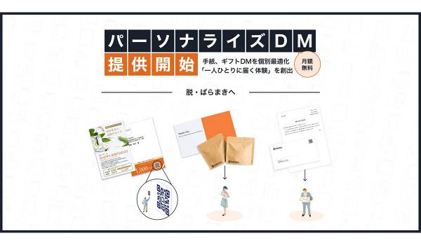 ラクスル、「パーソナライズDM」を提供開始 手紙やギフト付DMを個別最適化し「一人ひとりに届く体験」を創出 ー“脱・ばらまき”へ