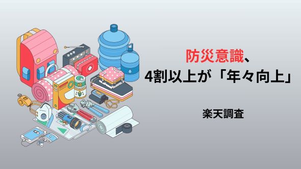 「楽天市場」、「防災意識と防災グッズに関する調査」結果を発表