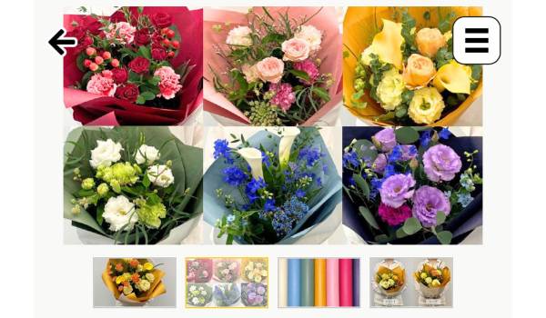 花束も、スマホで選んで待たずに受け取る時代へ。日比谷花壇が店頭モバイルオーダーをリニューアル。前年比1.5倍増の需要に応え、画像選択やラッピング指定、複数注文などの新機能を拡充。