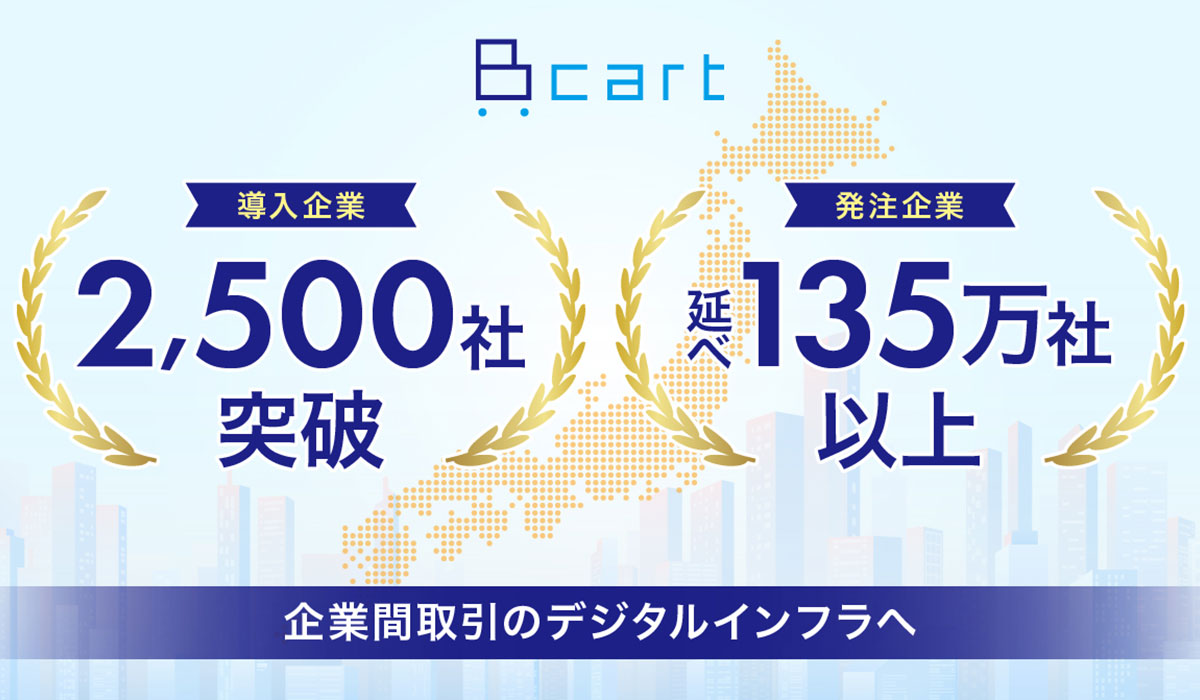 【導入2500社・発注延べ135万社超】BtoB EC『Bカート』がデジタルインフラへ急拡大
