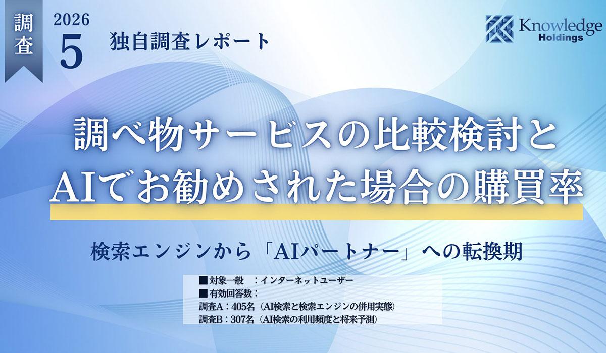 【独自調査】AI検索によって、比較検討と購買意思決定のプロセスはどう変わるのか？