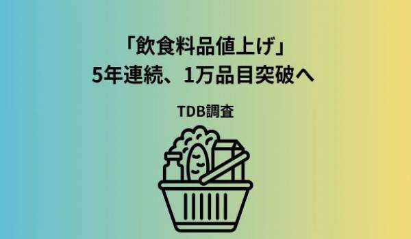 飲食料品値上げ 5年連続1万品目突破へ 「中東情勢」由来が2割