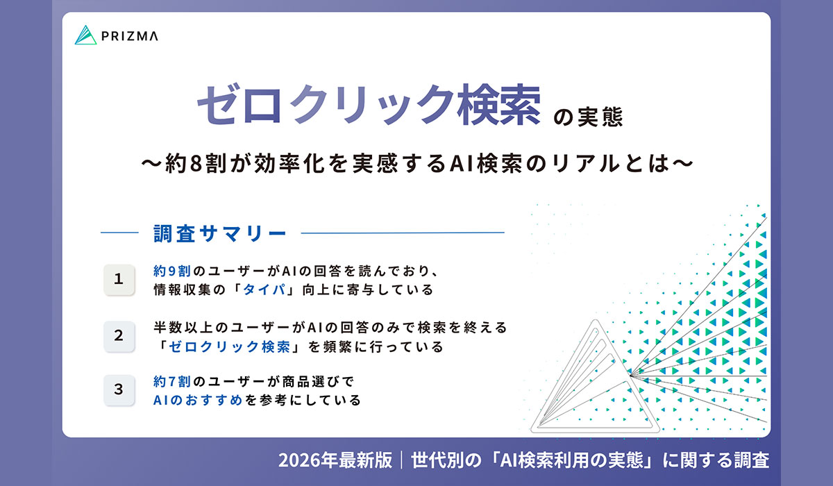 【2026年最新！世代別のAI Overviews利用状況とは】AI回答をそのまま信じやすい世代や「サイトに飛ばない」検索行動のリアルを徹底調査！
