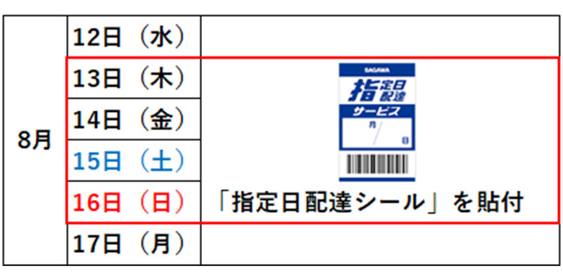 佐川急便、お盆期間中の集荷・配達業務を発表 【2026年8月12日～8月17