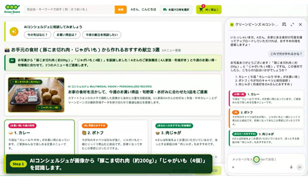 AIコンシェルジュとの対話で新たな買い物体験の実現へ