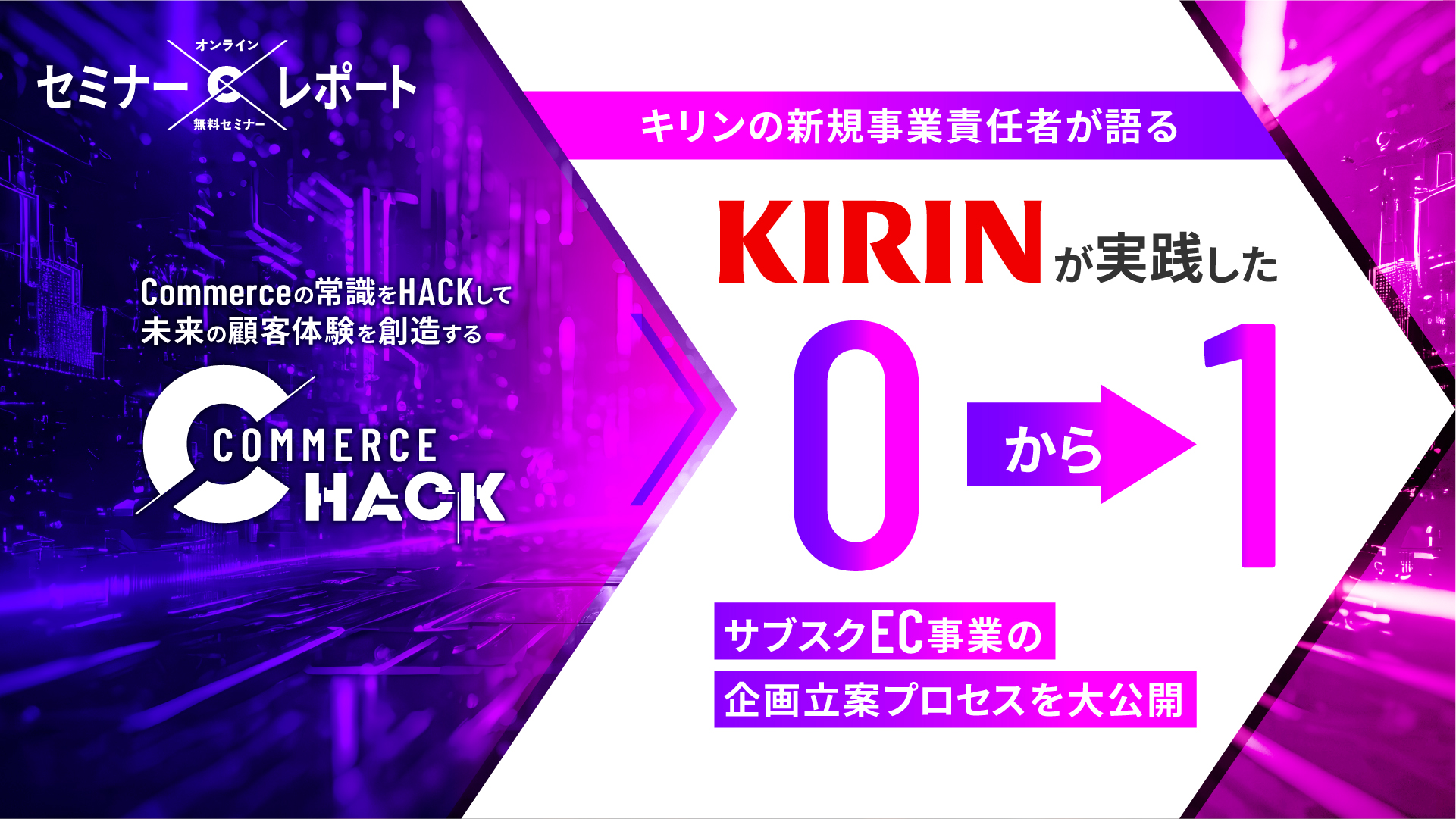 KIRINが実践した”0から1″～サブスクEC事業の企画立案プロセスとブランディング施策を大公開～