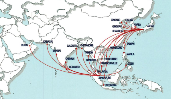 東アジア、東南アジアを中心に国際物流のフォワーダーとして成長