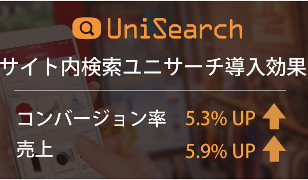 導入直後からコンバージョン、売上ともに５％以上アップ